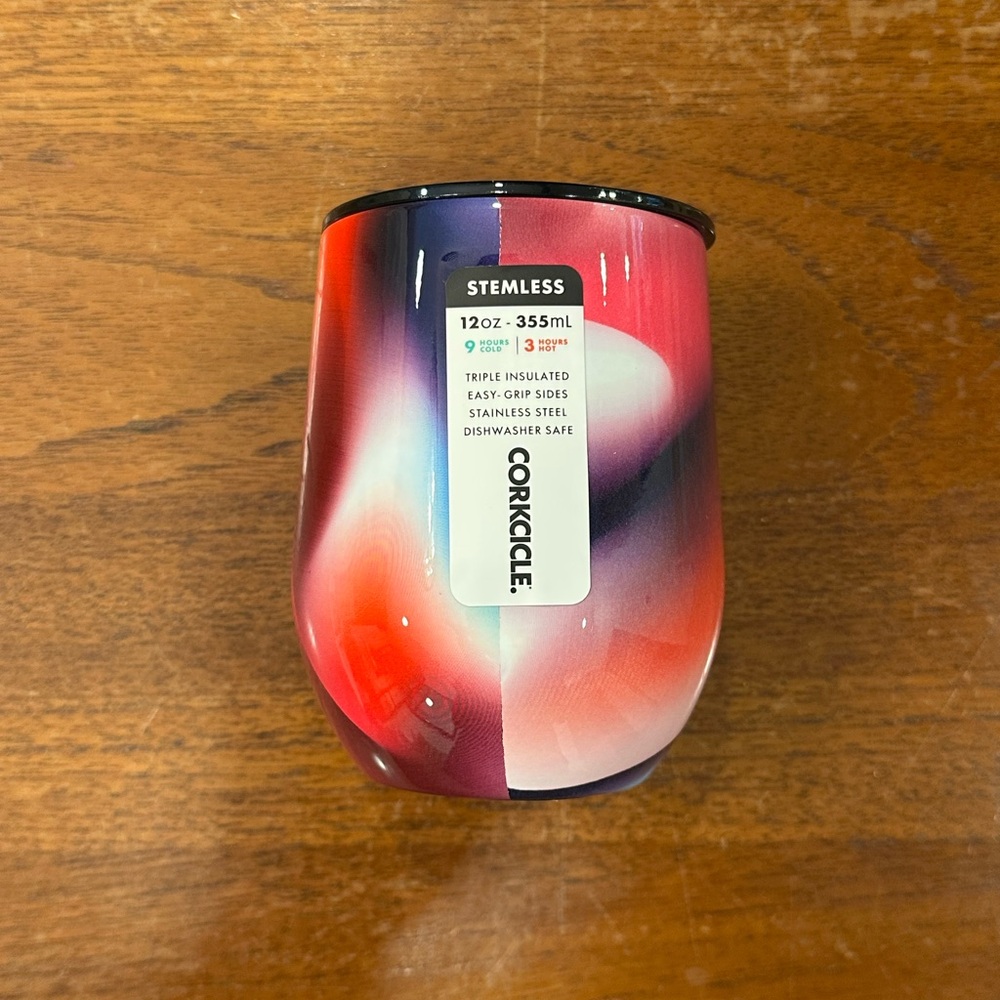 NIB Corkcicle x Karim Rashad Stemless 12 oz Wine Cup - Picture 2 of 8